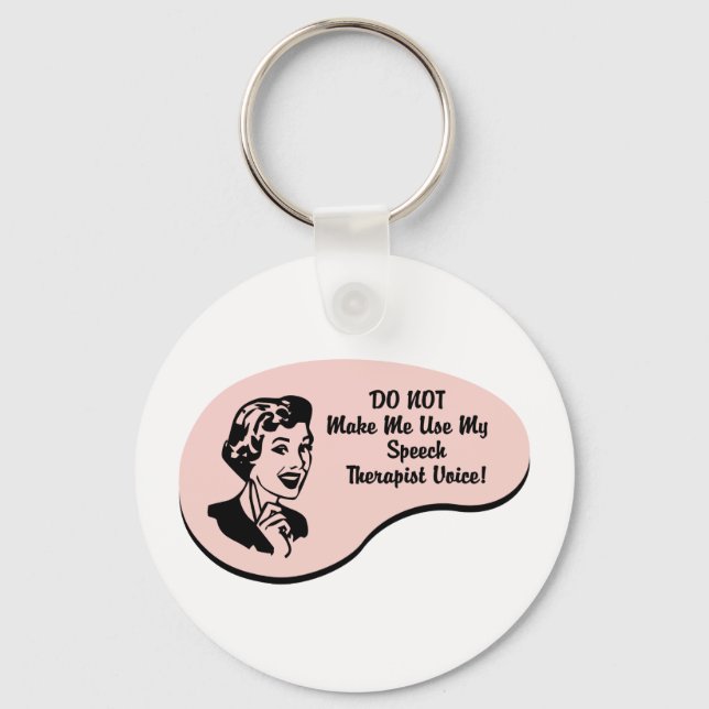 Speech Therapist Voice Key Ring (Front)