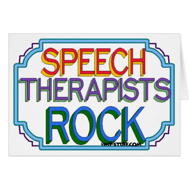 Speech Therapists Rock (Front Horizontal)