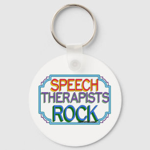Speech Therapists Rock Key Ring