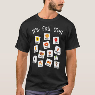 Speech Therapy Aac Slp Fall Speech Language Pathol T-Shirt