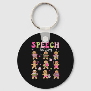 Speech Therapy Christmas Slp Therapy Cookies Ginge Key Ring