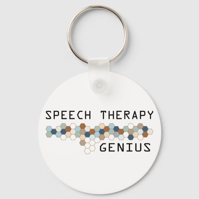 Speech Therapy Genius Key Ring (Front)