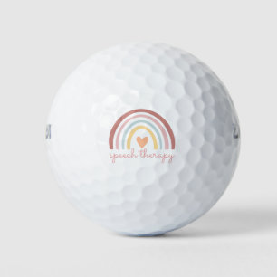 Speech Therapy I - Boho Rainbow Golf Balls