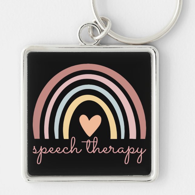 Speech Therapy I Key Ring (Front)