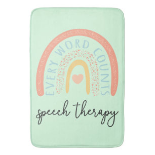 Speech Therapy II - Every Word Counts Bath Mat