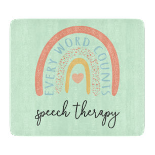 Speech Therapy II - Every Word Counts Cutting Board