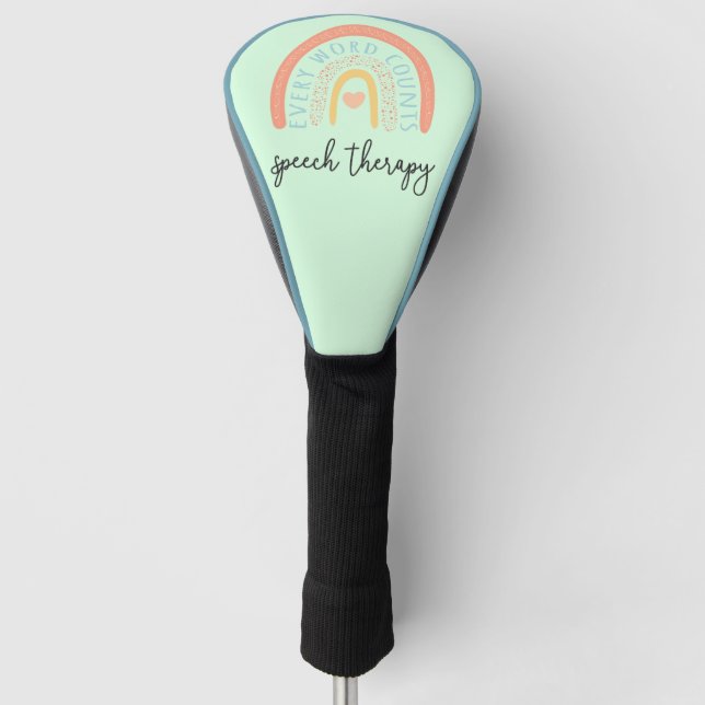 Speech Therapy II - Every Word Counts Golf Head Cover (Front)