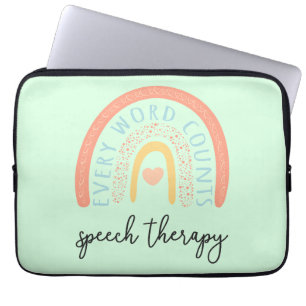 Speech Therapy II - Every Word Counts Laptop Sleeve