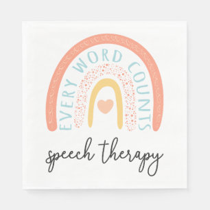 Speech Therapy II - Every Word Counts Napkin