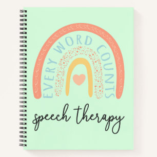 Speech Therapy II - Every Word Counts Notebook