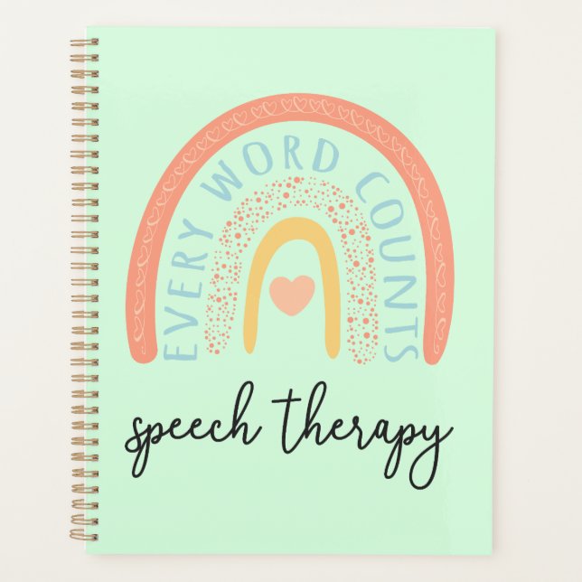 Speech Therapy II - Every Word Counts Planner (Front)