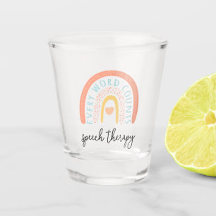 Speech Therapy II - Every Word Counts Shot Glass