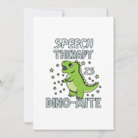 Speech Therapy Is Dino-Mate Therapist Pun Gift