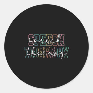 Speech Therapy Language Pathologist Therapist Slp Classic Round Sticker