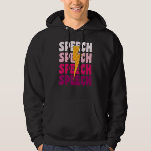 Speech Therapy Retro Speech Language Pathologist T Hoodie