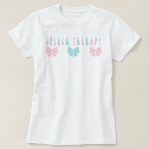 Speech Therapy Shirt, SLP Shirt,Pink Bows, SLPA  T-Shirt