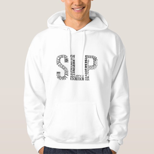 Speech Therapy SLP Speech Language Pathologist Bac Hoodie (Front)