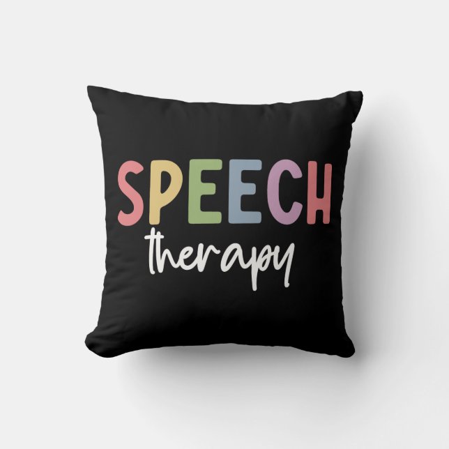Speech Therapy SLP Speech Pathologist Gifts Cushion (Front)