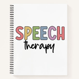 Speech Therapy SLP Speech Pathologist Gifts Notebook