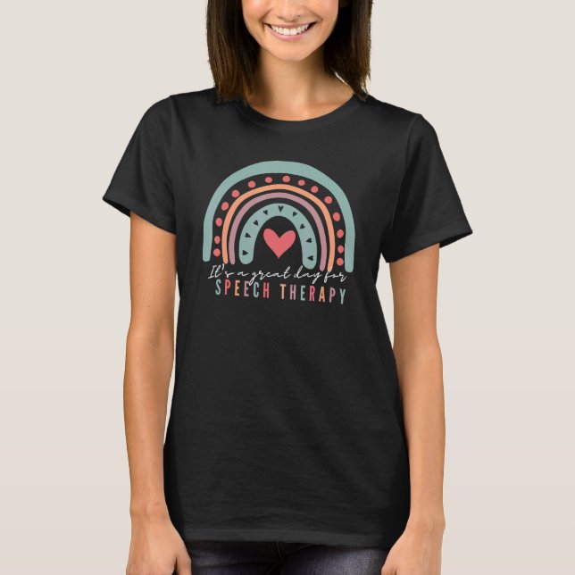 Speech Therapy Speech Language Pathologist SLP Cre T-Shirt (Front)