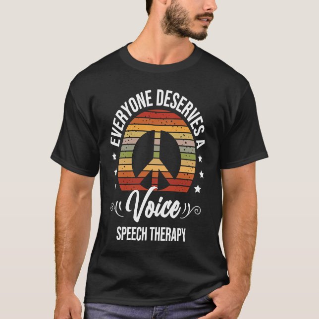 Speech Therapy Speech Language Pathologist SLP T-Shirt (Front)
