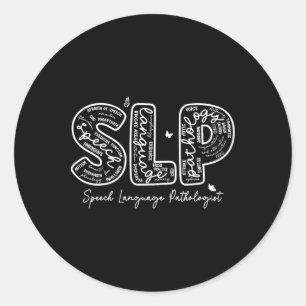 Speech Therapy Speech Language Pathologist Therapi Classic Round Sticker