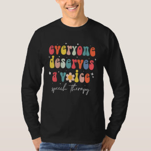 Speech Therapy Speech Language Pathologist Therapi T-Shirt