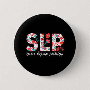 Speech Therapy Speech Language Pathology Retro Dai 6 Cm Round Badge