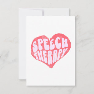 Speech Therapy Speech Language Therapist Thank You Card
