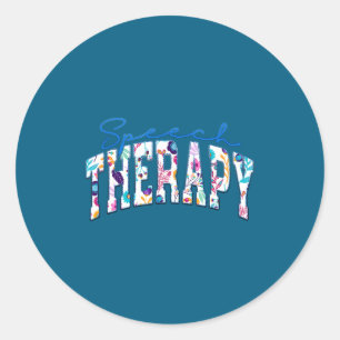 Speech Therapy Speech Therapist Language Classic Round Sticker
