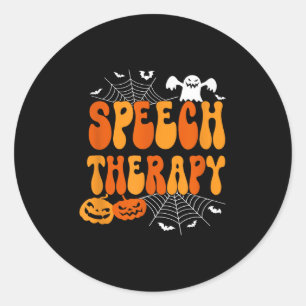 Speech Therapy Speech Therast Speech Pathology Hal Classic Round Sticker