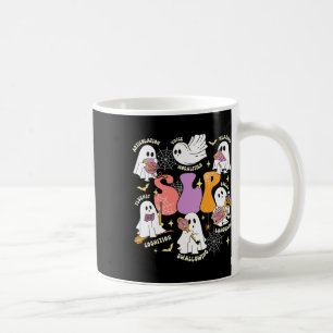 Speech Therapy Spooky Slp Halloween Cute Ghost  Coffee Mug