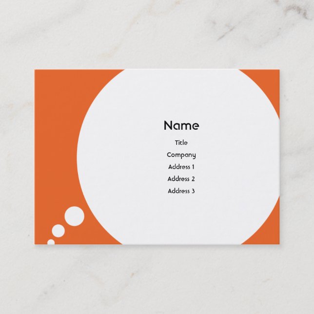 Speechbubble - Chubby Business Card (Front)