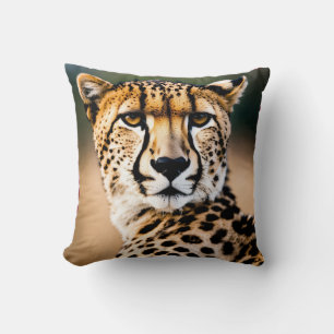 Speed and Grace: The Cheetah’s Gaze Cushion