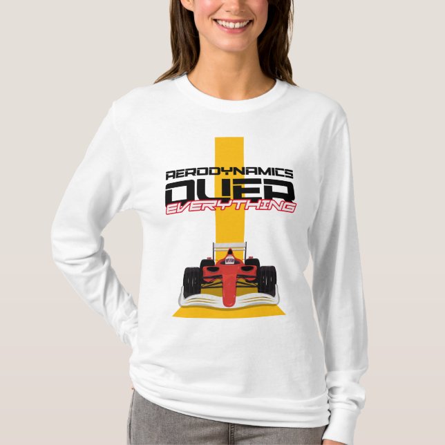 Speed and Precision – Aerodynamics First T-Shirt (Front)