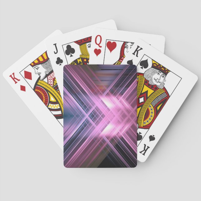 Speed blur cross playing cards (Back)