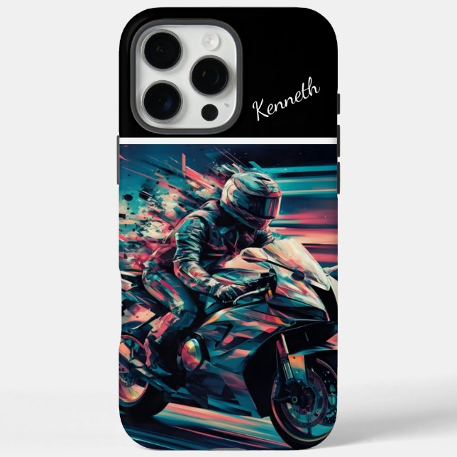 Speed Blurred Motorcycle Ride Case-Mate iPhone Case (Back)