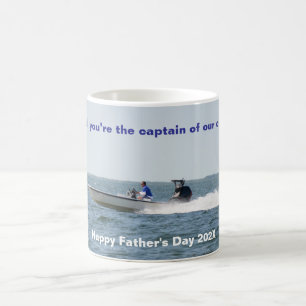 Speed Boat Captain Father's Day Dad Coffee Mug