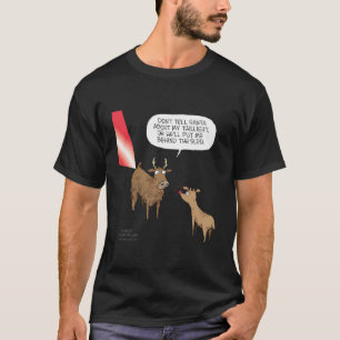 Speed Bump Christmas Sled Reindeer T-Shirt