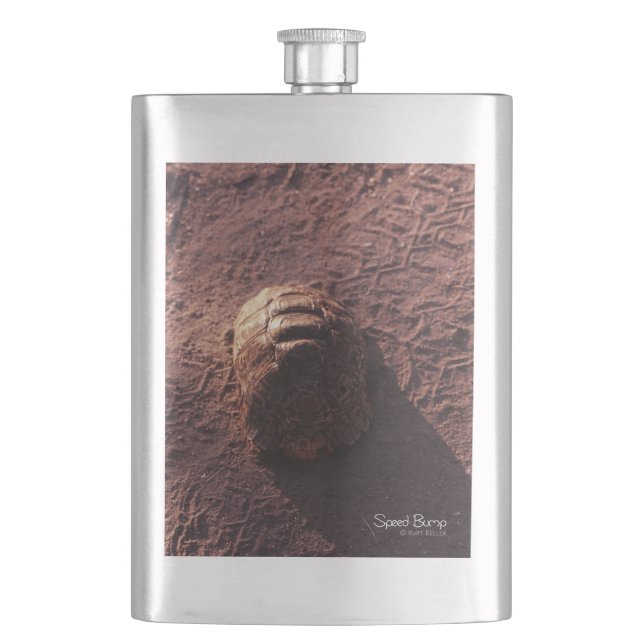 Speed Bump Hip Flask (Front)