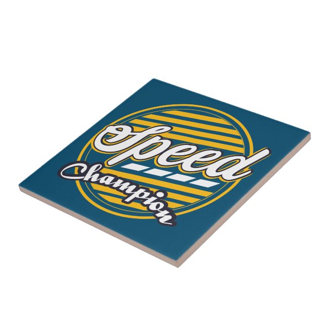 Speed Champion Ceramic Tile (Side)