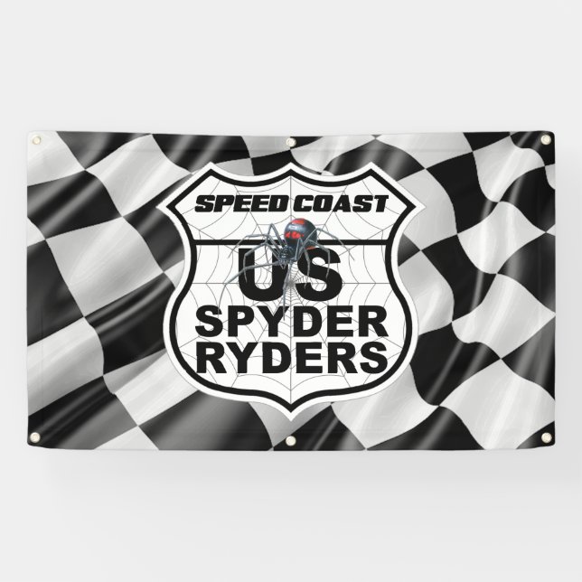 Speed Coast Chapter - Banner Finish Flag Logo (Horizontal)
