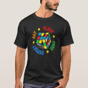 Speed Cuber Puzzle Cubing Cube's Magic Boys Girls  T-Shirt