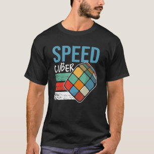 Speed Cubing Puzzle Cube Cuber Master Speed Cuber  T-Shirt