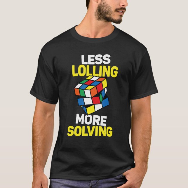 Speed Cubing Puzzle Cuber Cube Kids T-Shirt (Front)