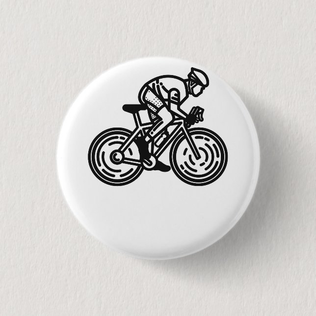 speed cyclist 3 cm round badge (Front)