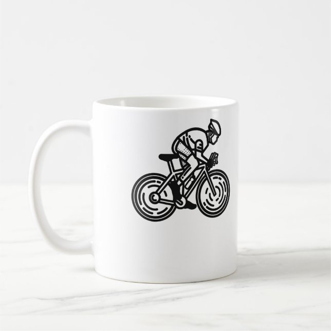 speed cyclist coffee mug (Left)