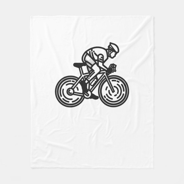 speed cyclist fleece blanket (Front)
