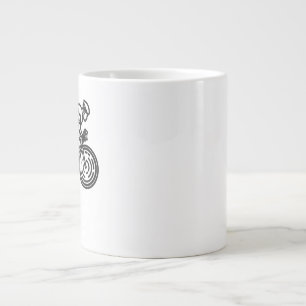 speed cyclist large coffee mug