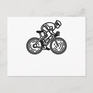 speed cyclist postcard